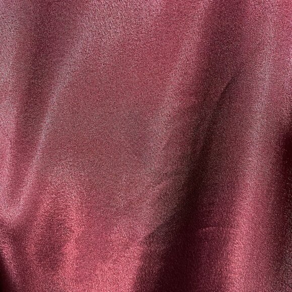 Vintage Christian Dior Satin & Lace Nightgown Size Small Maxi Slip Dress Maroon - Picture 10 of 14